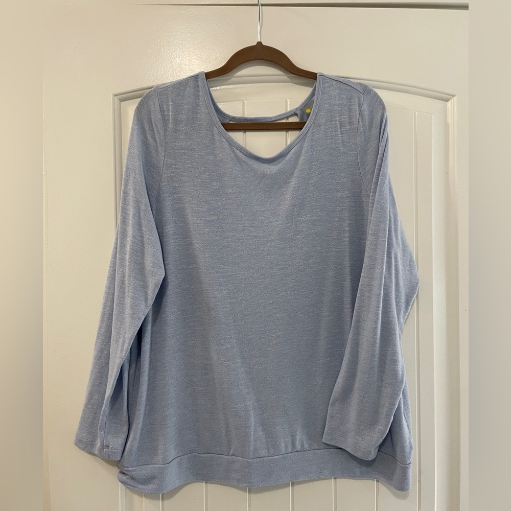 Zella Top with Cross-over Open-Back Detail
